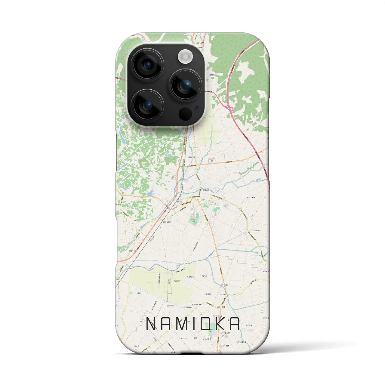 【浪岡(青森県)】地図柄iPhoneケース(バックカバータイプ)