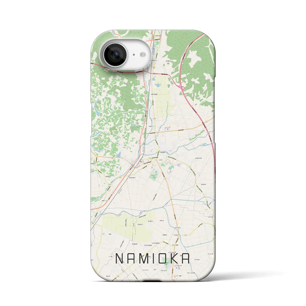 【浪岡(青森県)】地図柄iPhoneケース(バックカバータイプ)