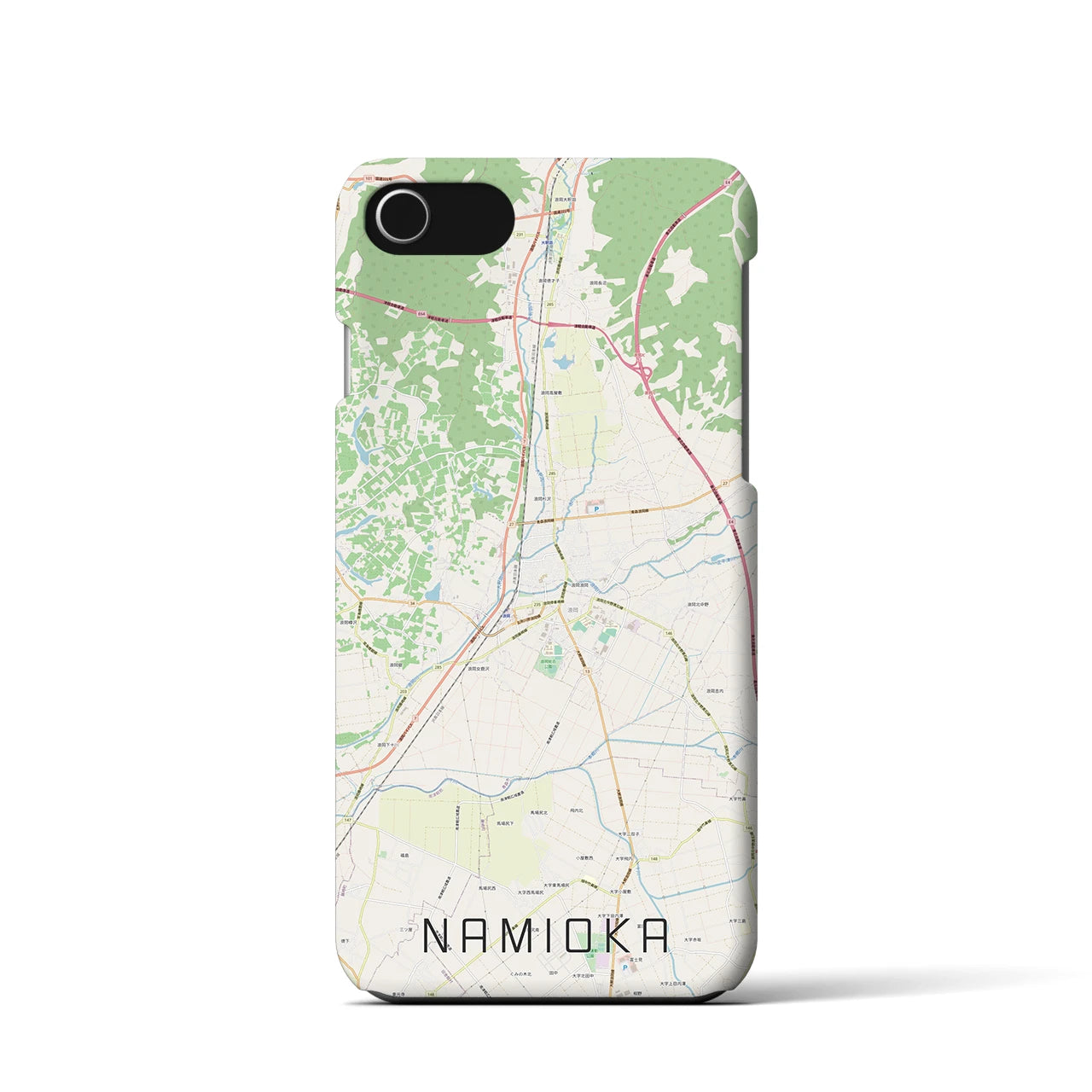 【浪岡(青森県)】地図柄iPhoneケース(バックカバータイプ)