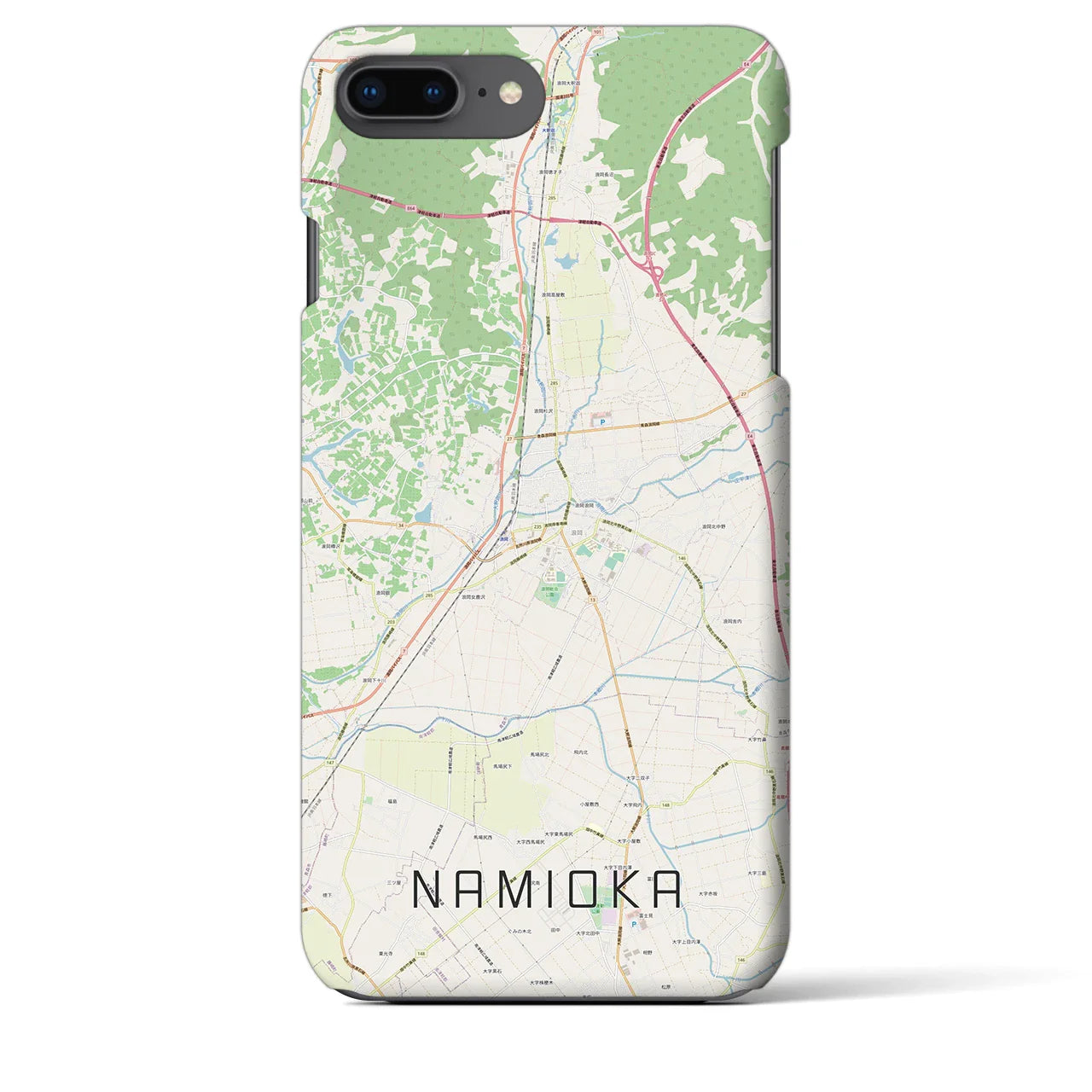 【浪岡(青森県)】地図柄iPhoneケース(バックカバータイプ)