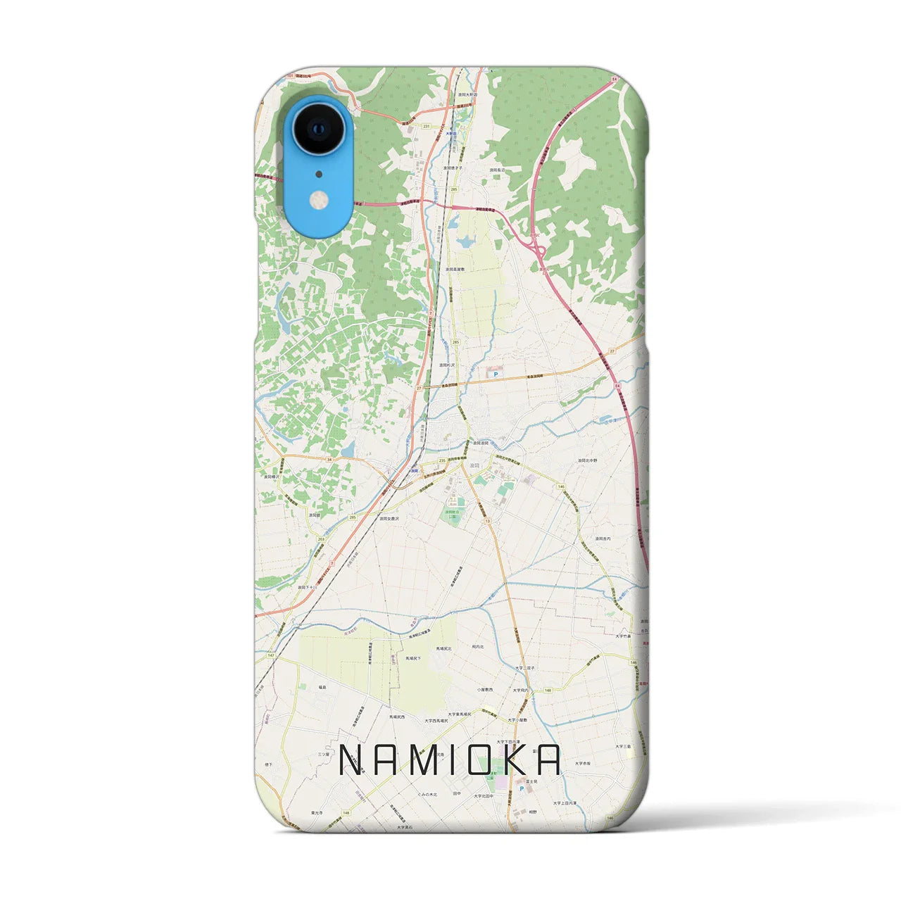 【浪岡(青森県)】地図柄iPhoneケース(バックカバータイプ)