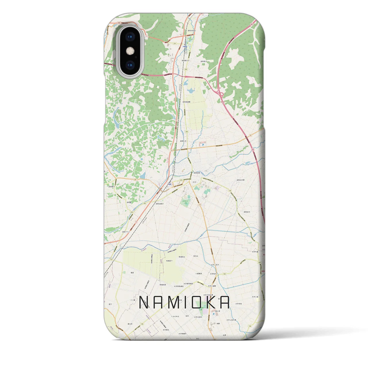 【浪岡(青森県)】地図柄iPhoneケース(バックカバータイプ)