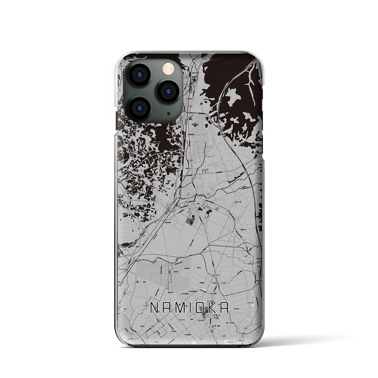 【浪岡(青森県)】地図柄iPhoneケース(クリアタイプ)