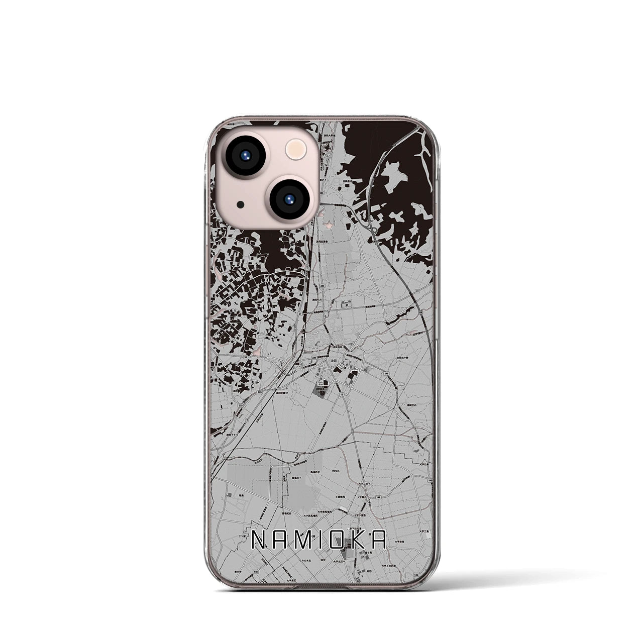 【浪岡(青森県)】地図柄iPhoneケース(クリアタイプ)