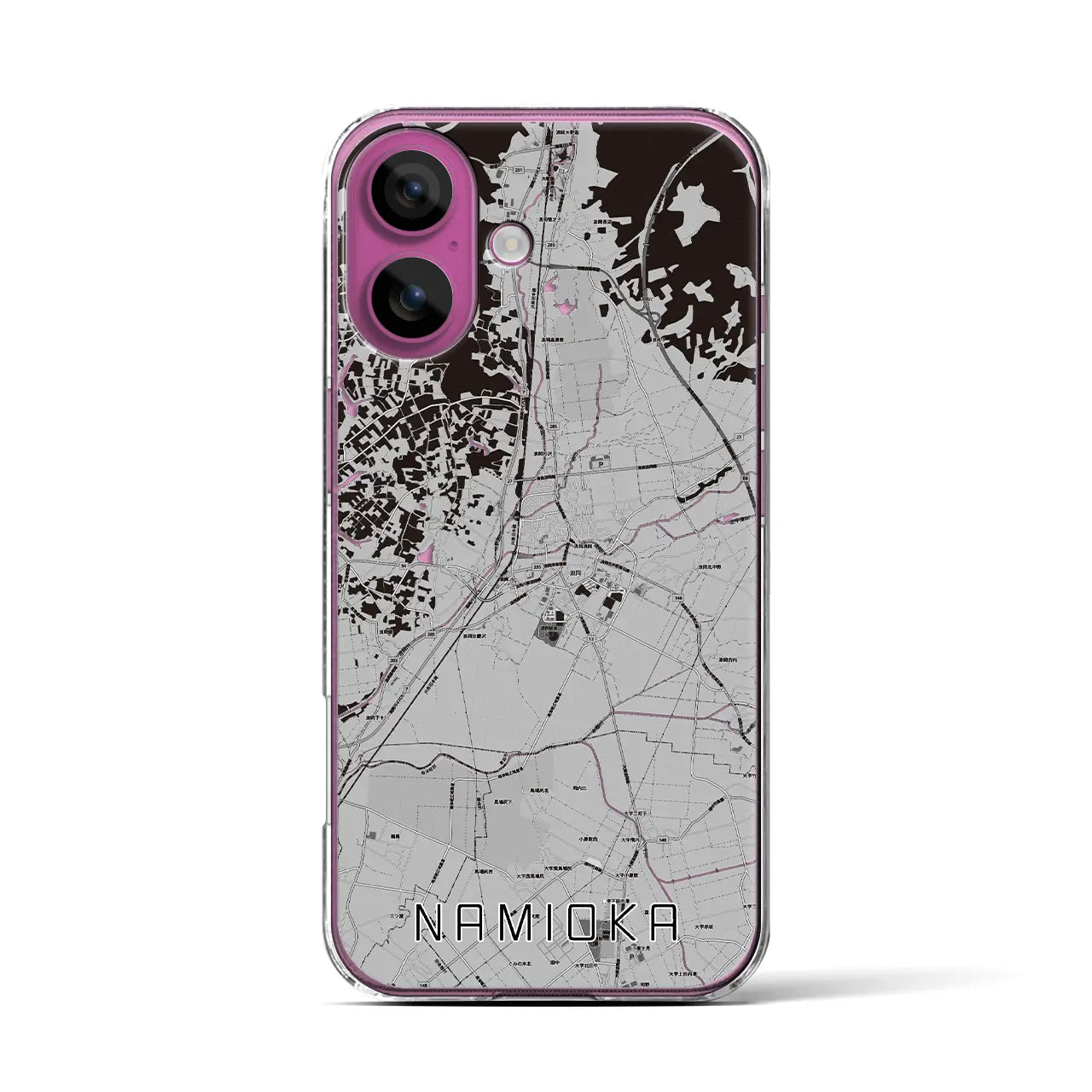 【浪岡(青森県)】地図柄iPhoneケース(クリアタイプ)