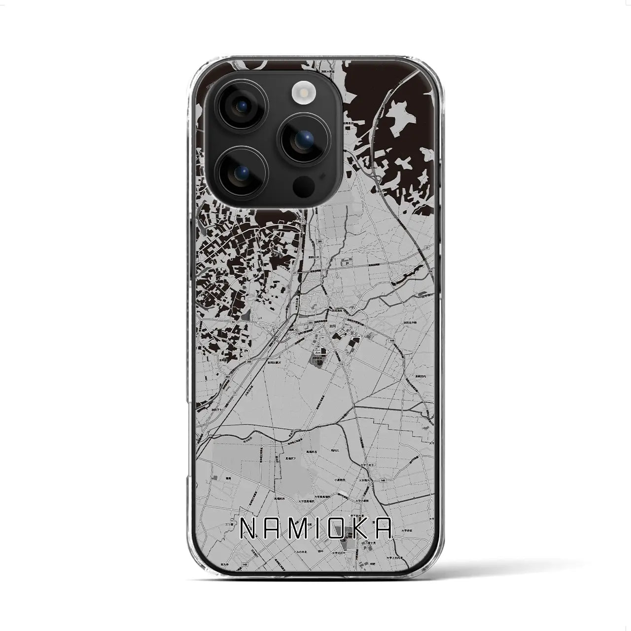 【浪岡(青森県)】地図柄iPhoneケース(クリアタイプ)