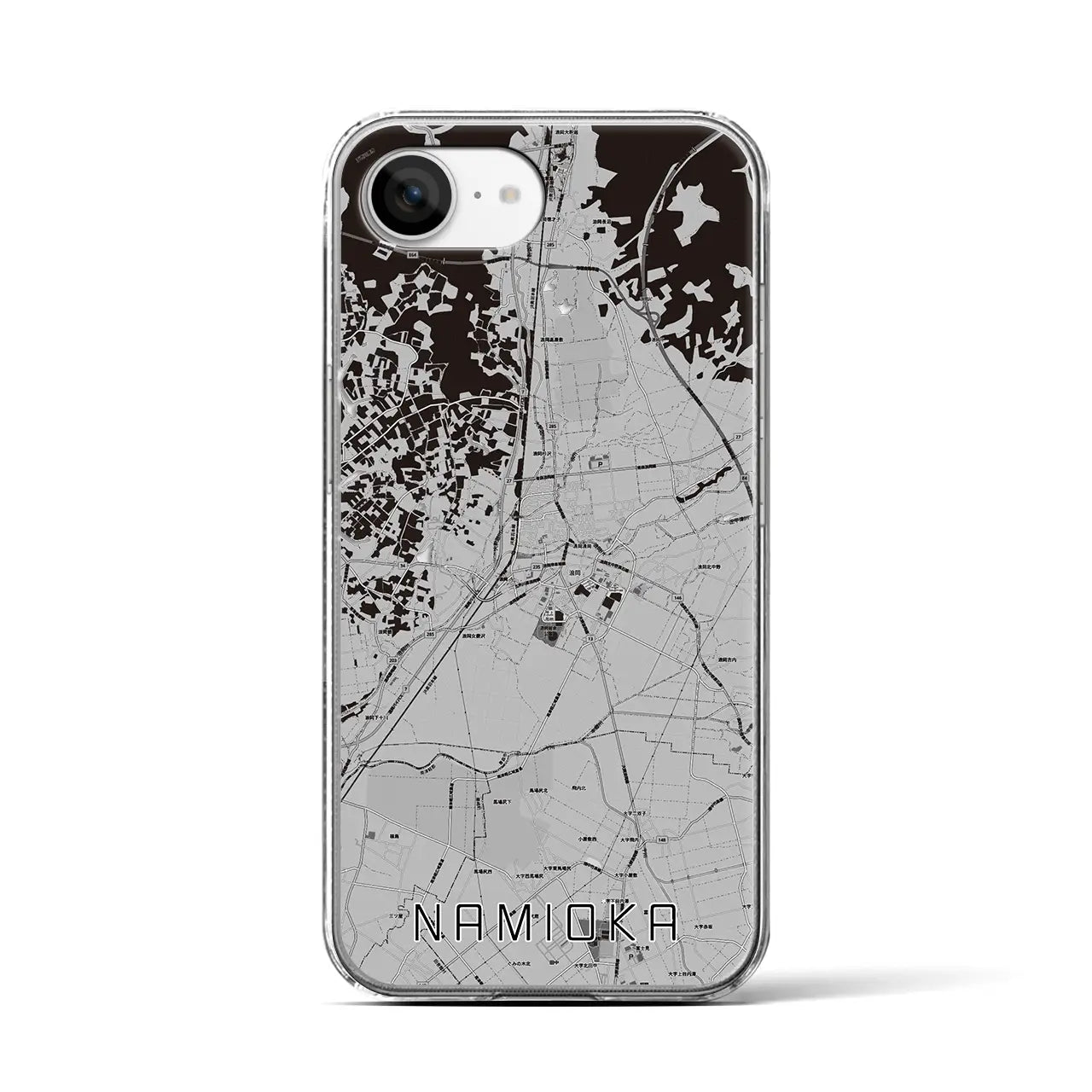 【浪岡(青森県)】地図柄iPhoneケース(クリアタイプ)