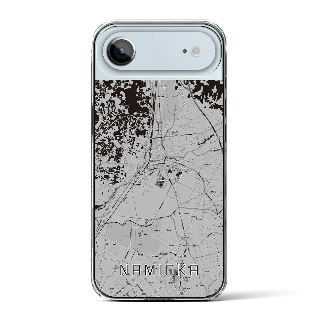 【浪岡(青森県)】地図柄iPhoneケース(クリアタイプ)