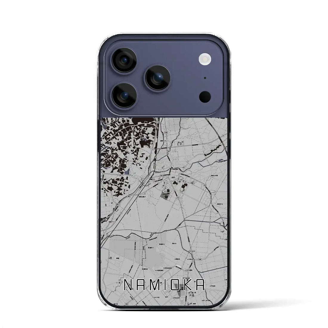 【浪岡(青森県)】地図柄iPhoneケース(クリアタイプ)