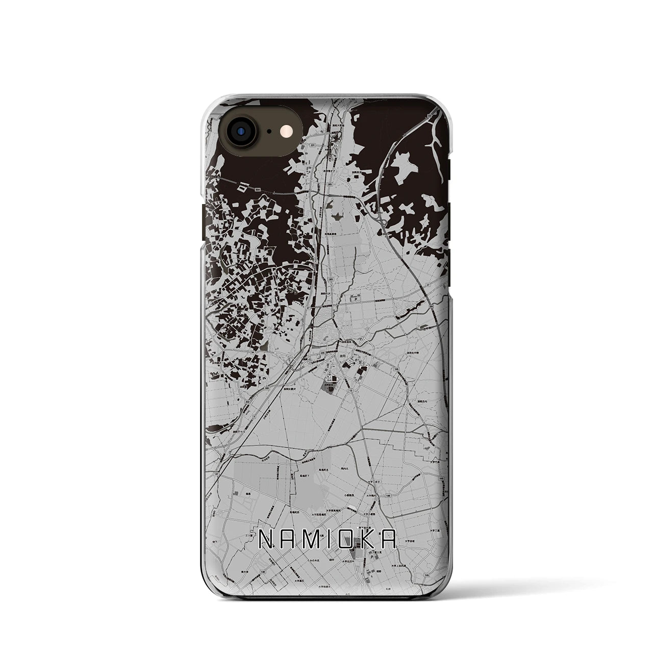 【浪岡(青森県)】地図柄iPhoneケース(クリアタイプ)