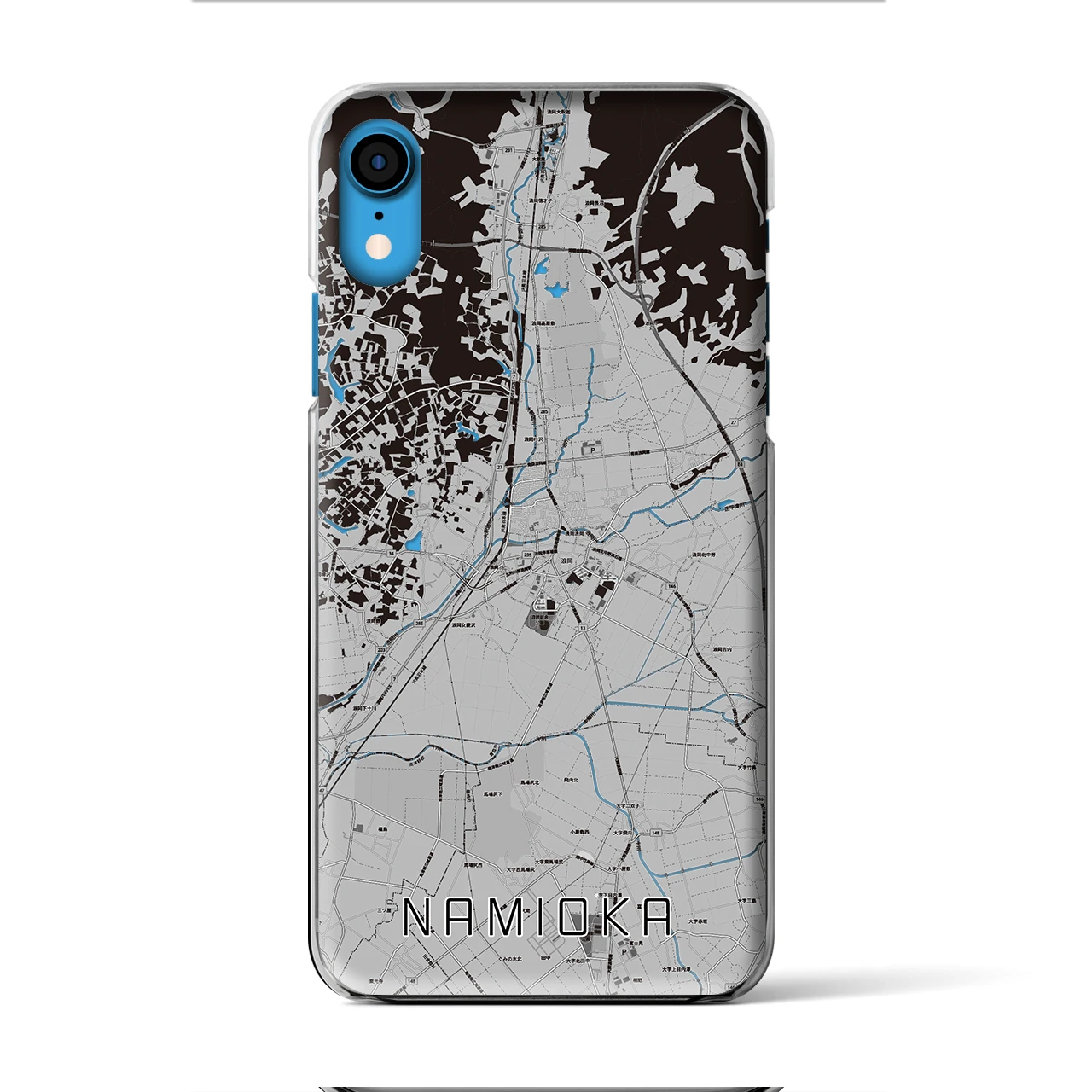 【浪岡(青森県)】地図柄iPhoneケース(クリアタイプ)