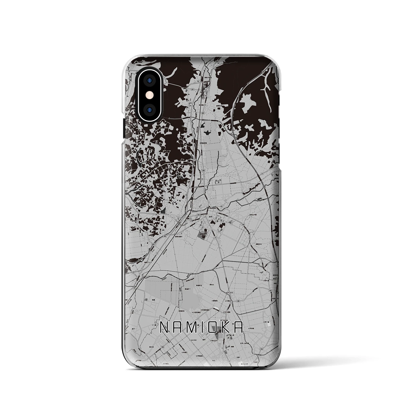 【浪岡(青森県)】地図柄iPhoneケース(クリアタイプ)