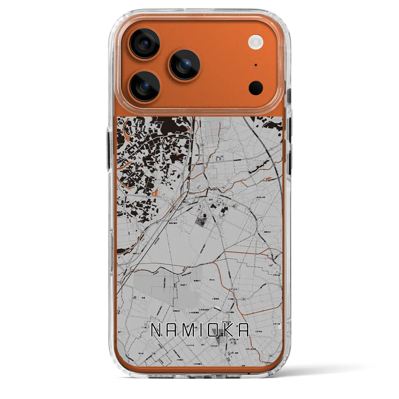 【浪岡(青森県)】地図柄iPhoneケース(MagSafeタイプ)