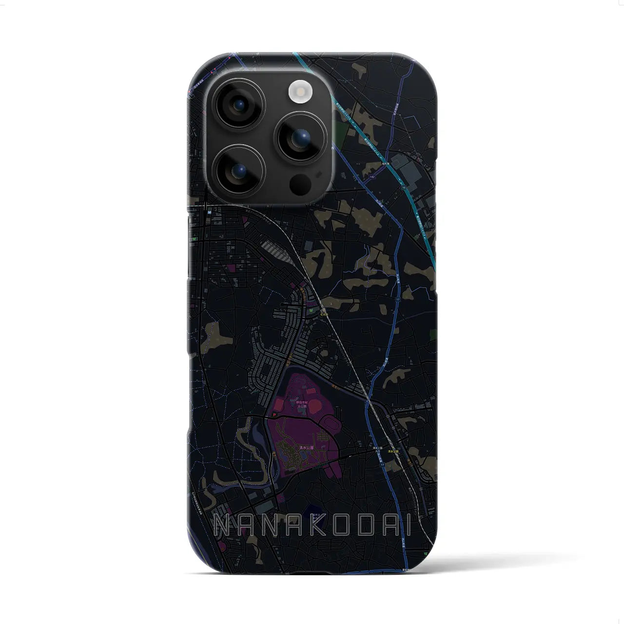 【七光台(千葉県)】地図柄iPhoneケース(バックカバータイプ)