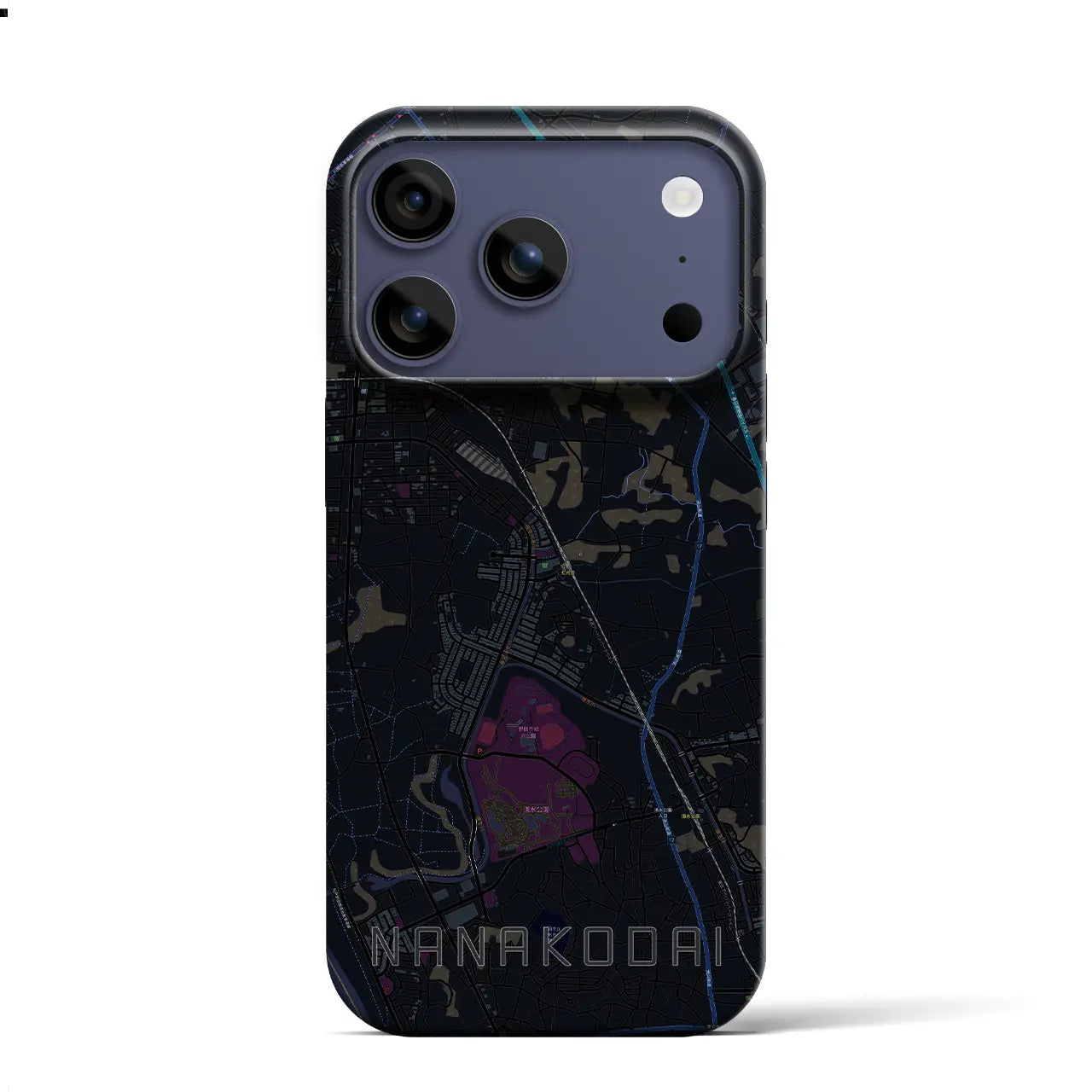 【七光台(千葉県)】地図柄iPhoneケース(バックカバータイプ)