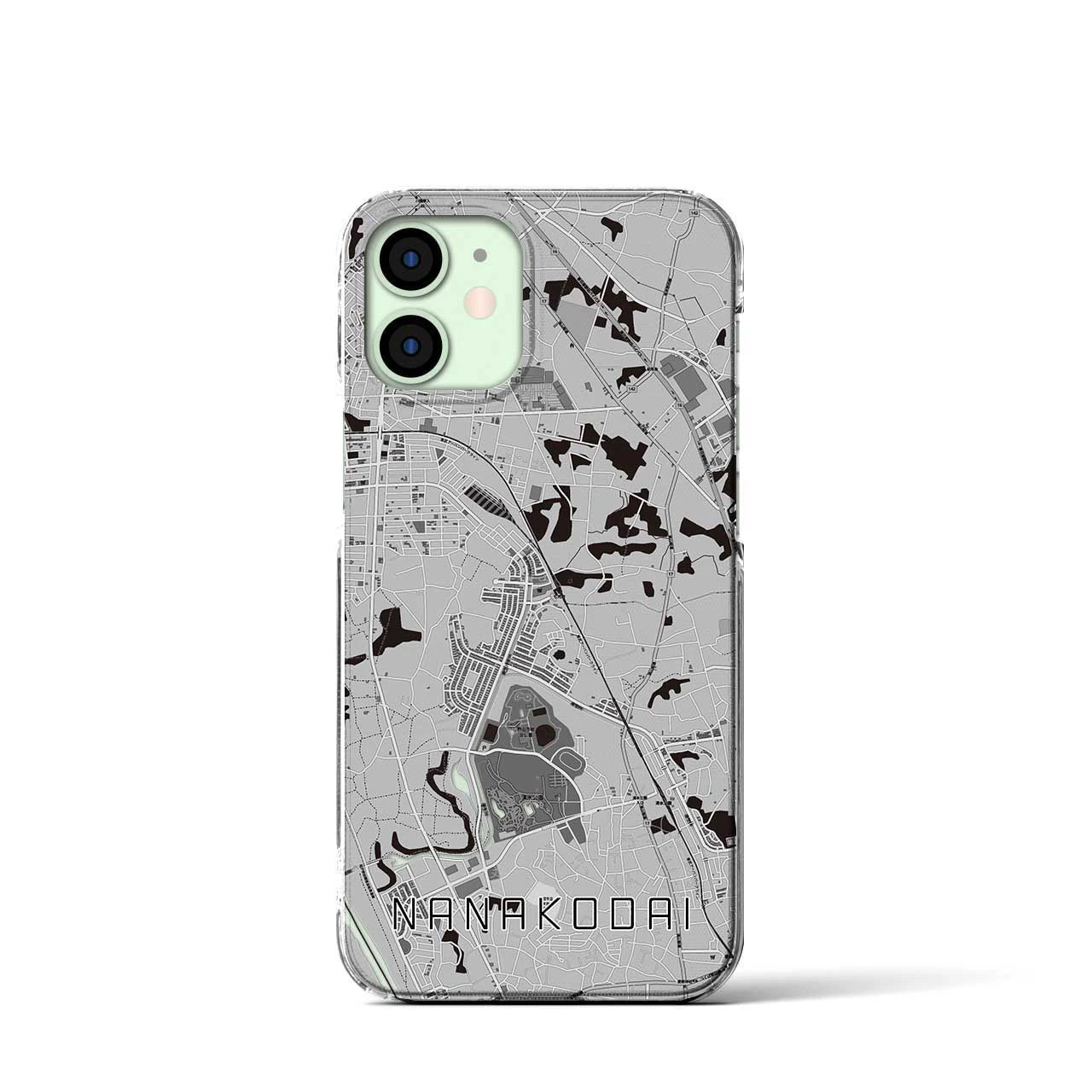 【七光台(千葉県)】地図柄iPhoneケース(クリアタイプ)