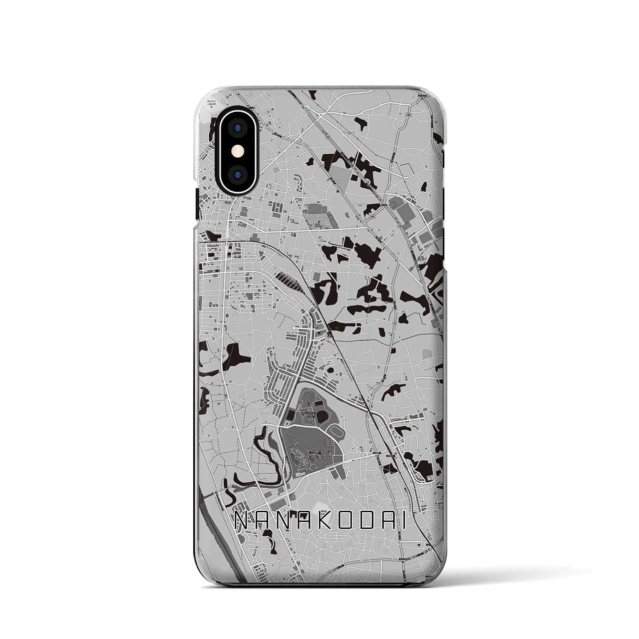 【七光台(千葉県)】地図柄iPhoneケース(クリアタイプ)