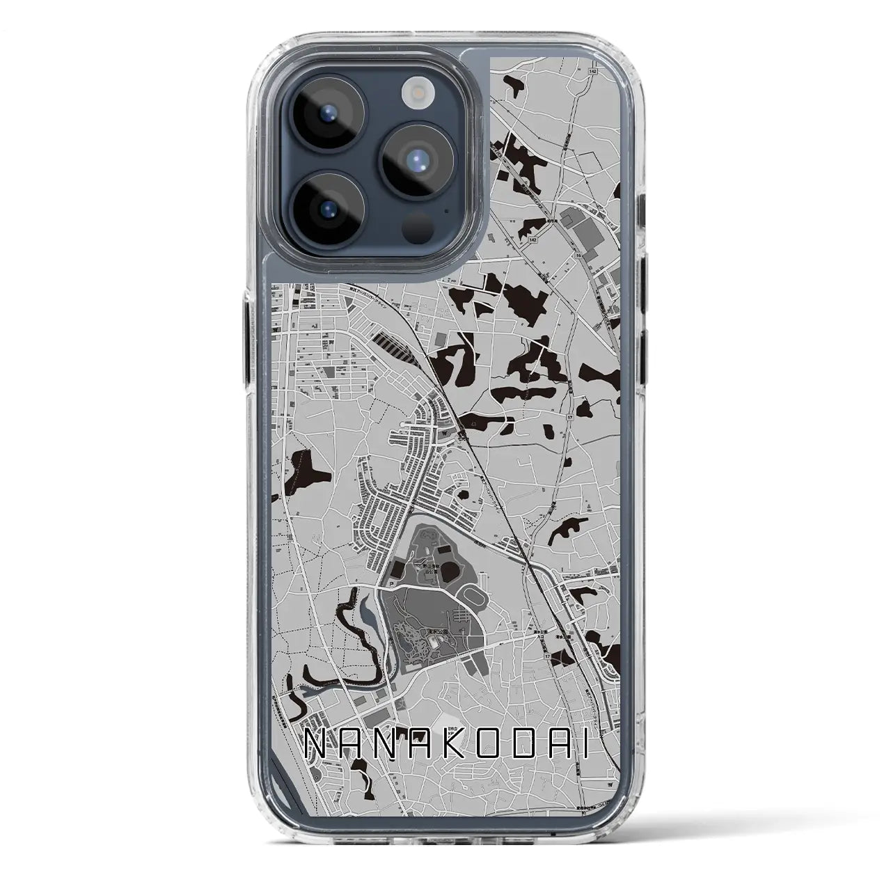 【七光台(千葉県)】地図柄iPhoneケース(MagSafeタイプ)