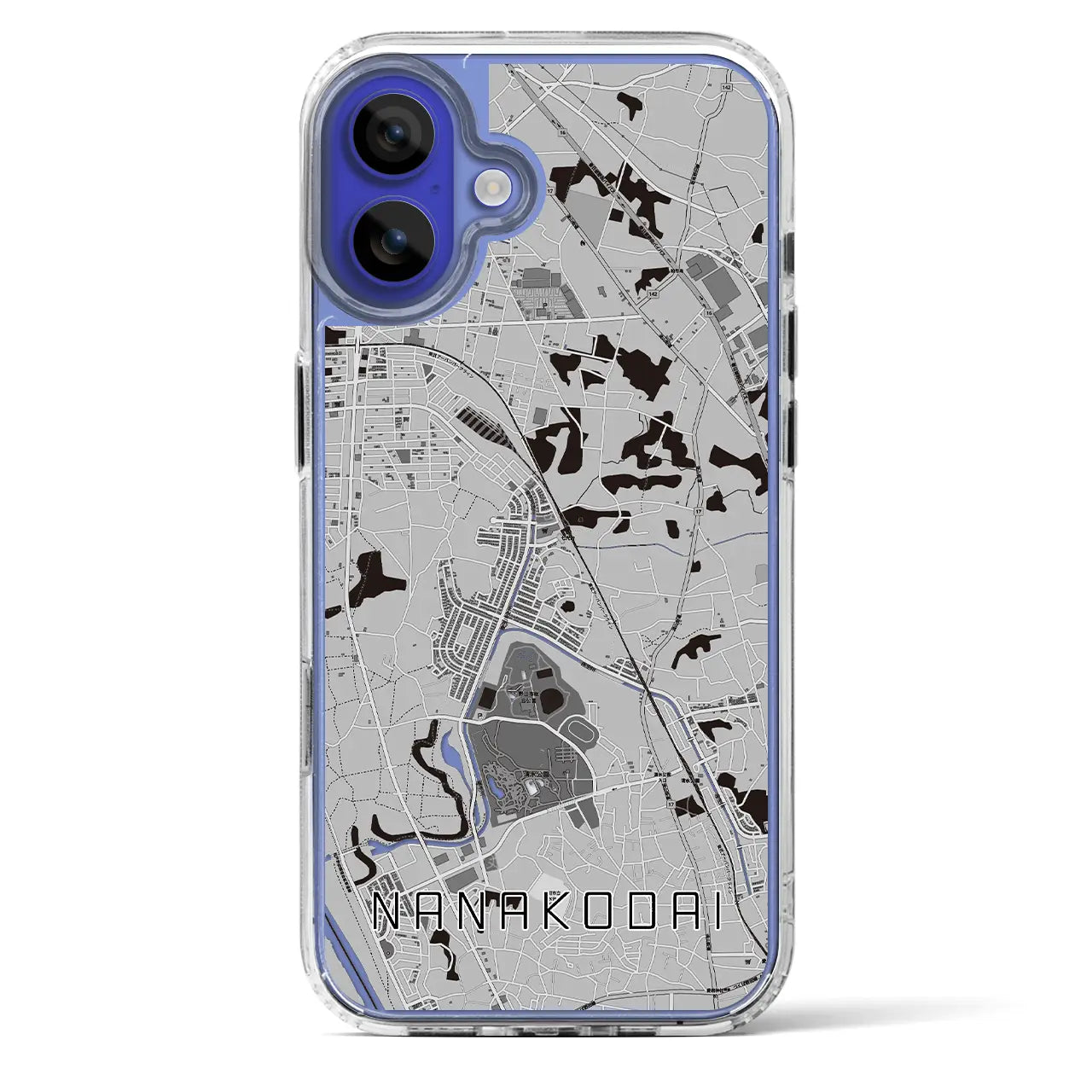 【七光台(千葉県)】地図柄iPhoneケース(MagSafeタイプ)