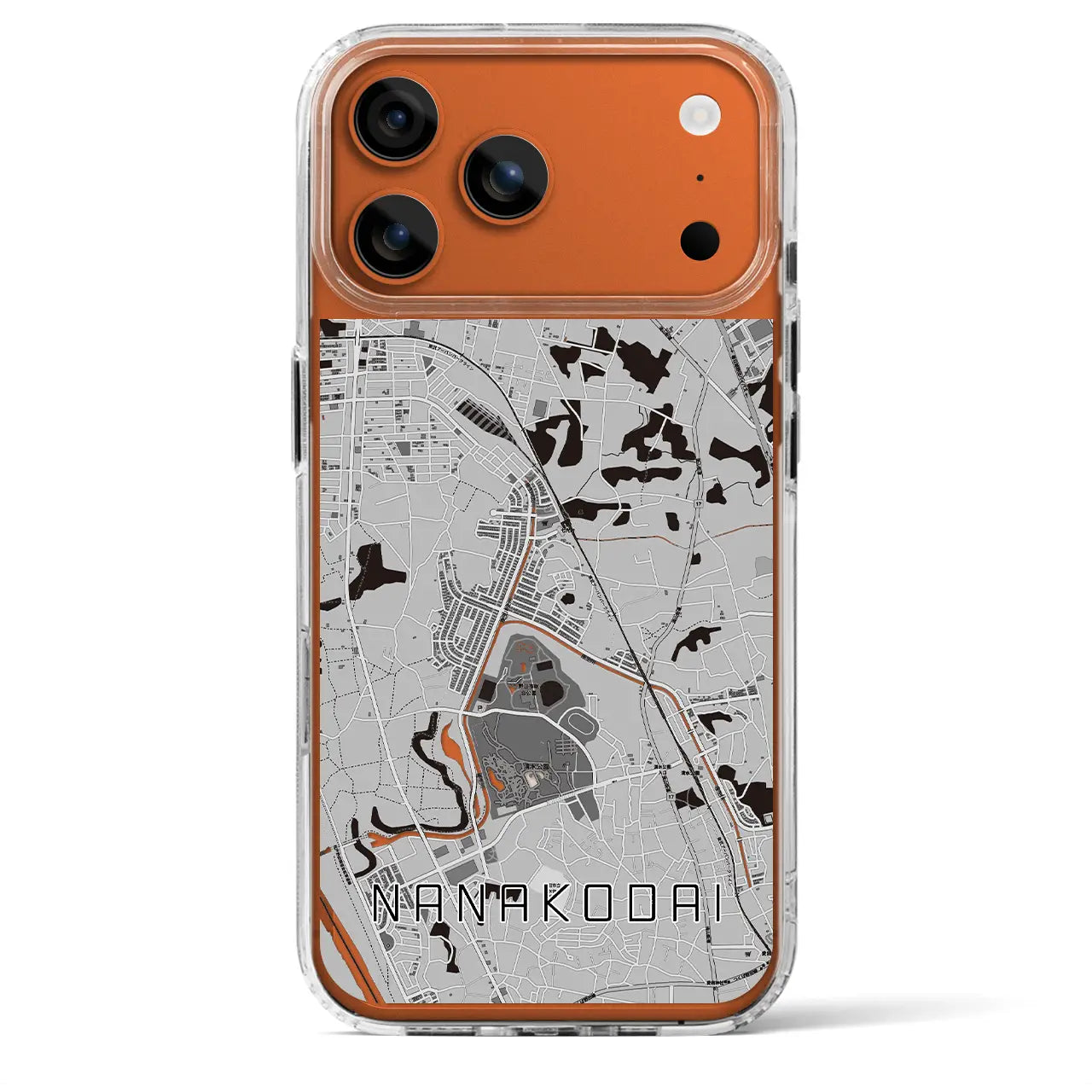 【七光台(千葉県)】地図柄iPhoneケース(MagSafeタイプ)