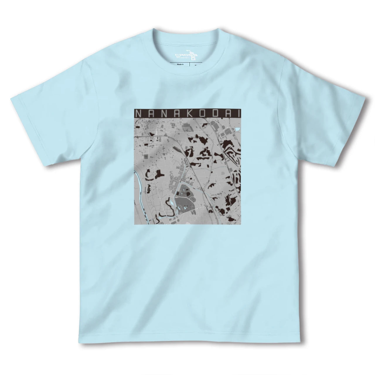 【七光台(千葉県)】地図柄ヘビーウェイトTシャツ