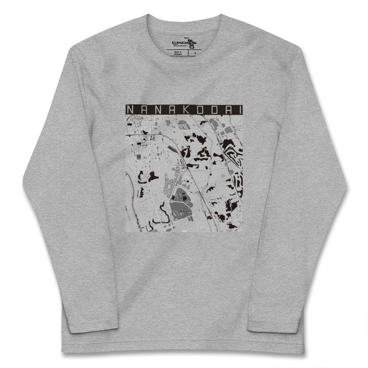 【七光台(千葉県)】地図柄ロングスリーブTシャツ