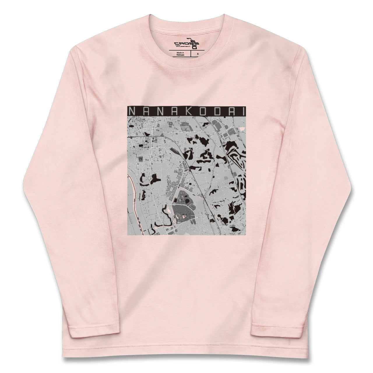 【七光台(千葉県)】地図柄ロングスリーブTシャツ
