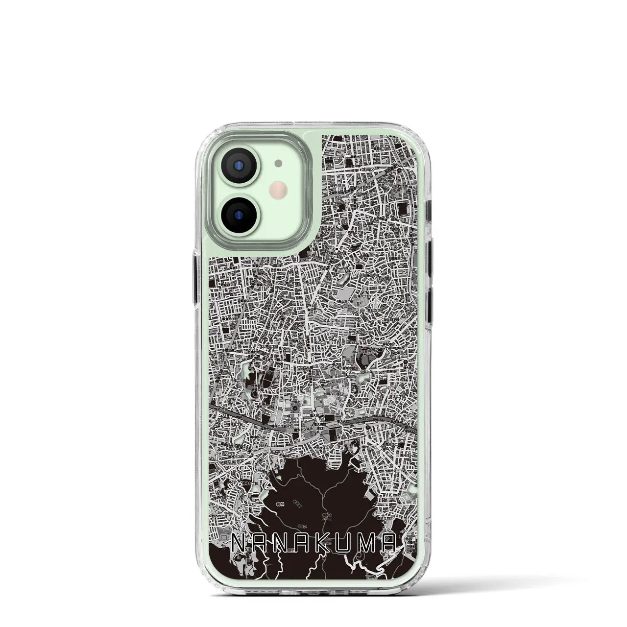 【七隈(福岡県)】地図柄iPhoneケース(MagSafeタイプ)