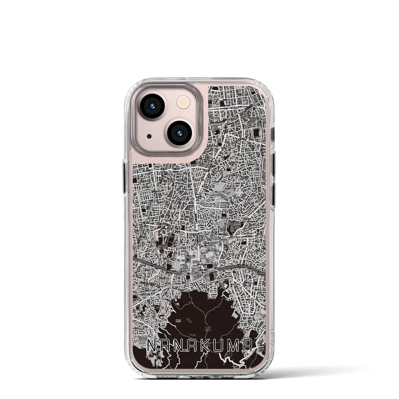 【七隈(福岡県)】地図柄iPhoneケース(MagSafeタイプ)