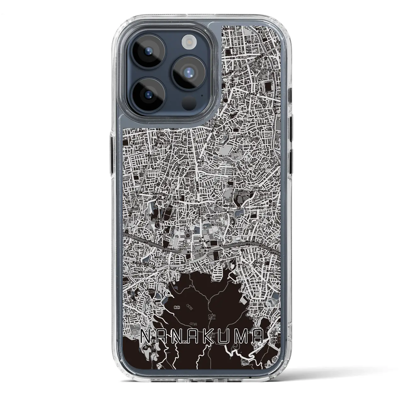 【七隈(福岡県)】地図柄iPhoneケース(MagSafeタイプ)