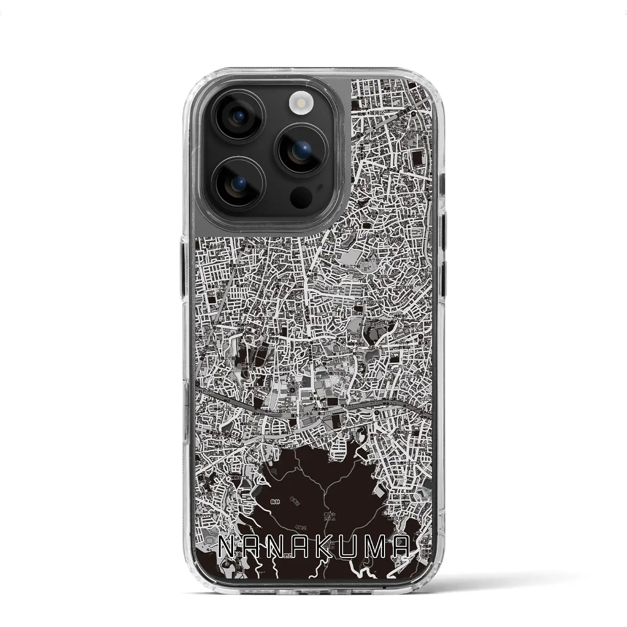 【七隈(福岡県)】地図柄iPhoneケース(MagSafeタイプ)