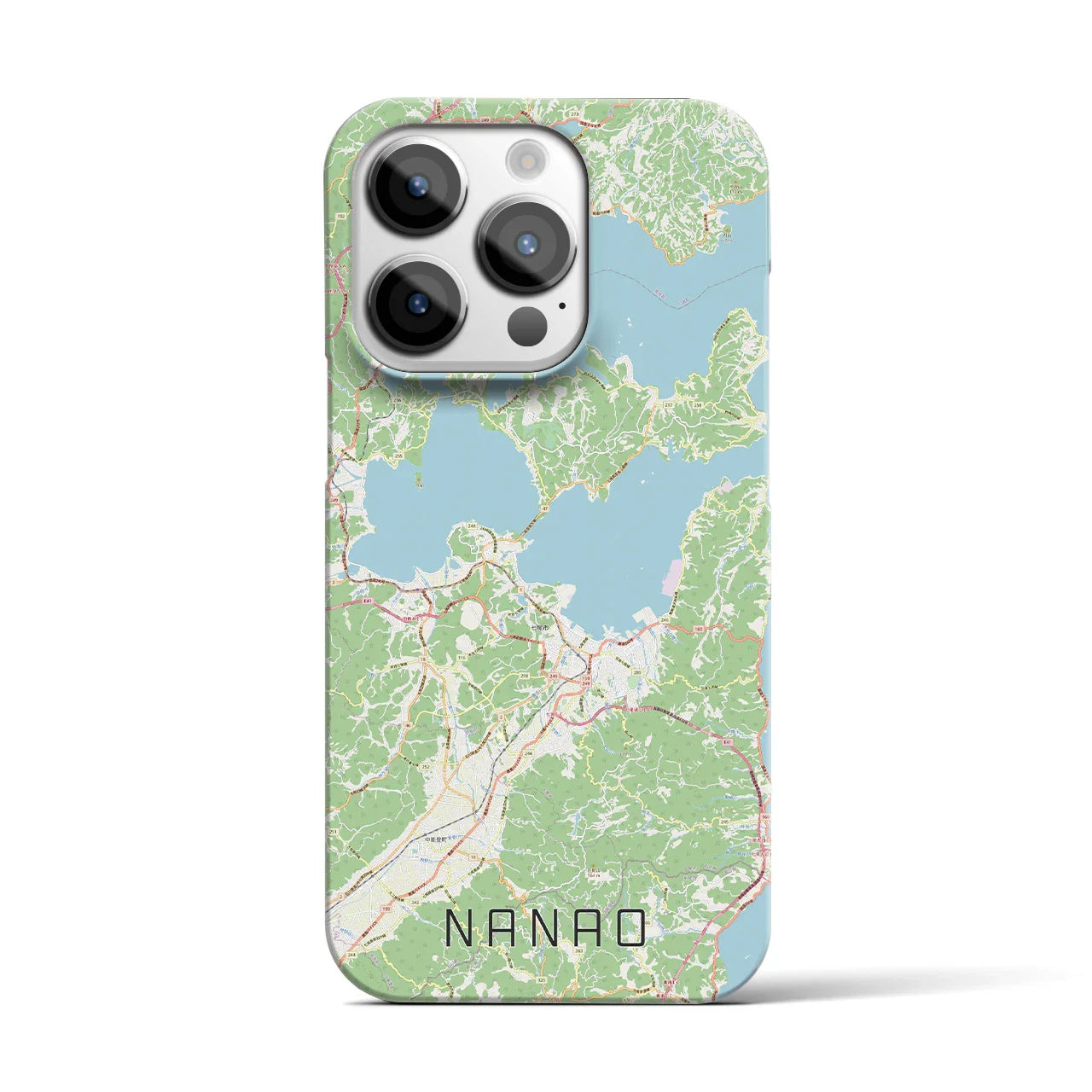 【七尾(石川県)】地図柄iPhoneケース(バックカバータイプ)