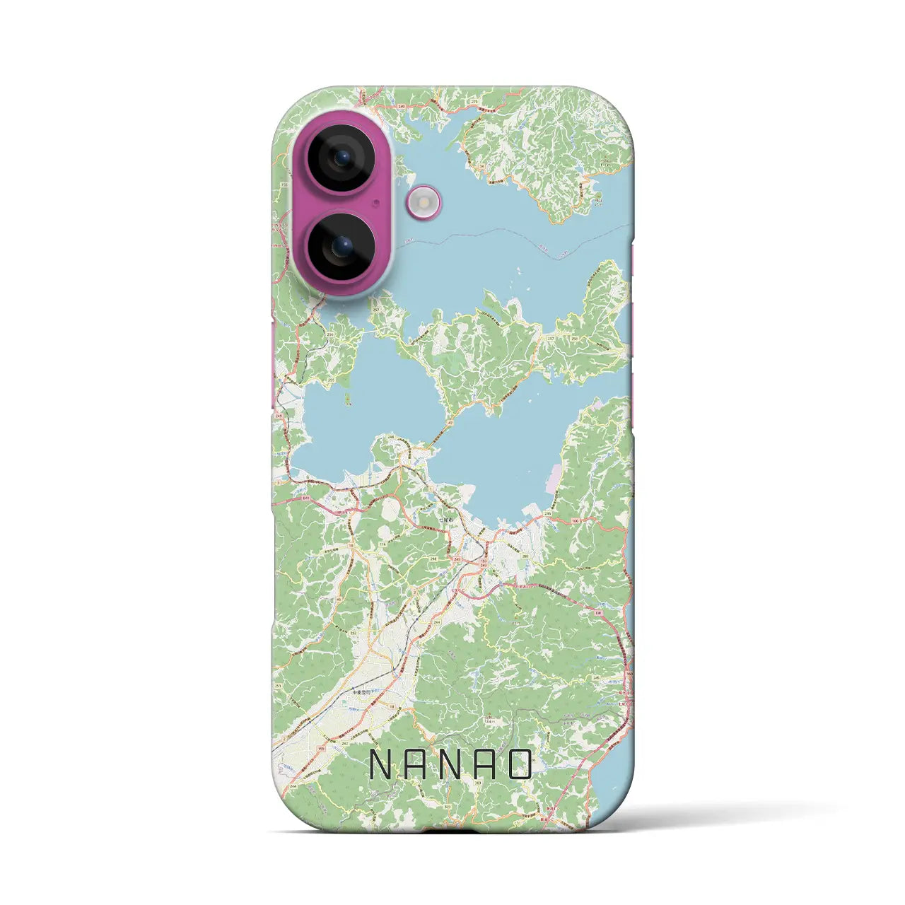 【七尾(石川県)】地図柄iPhoneケース(バックカバータイプ)