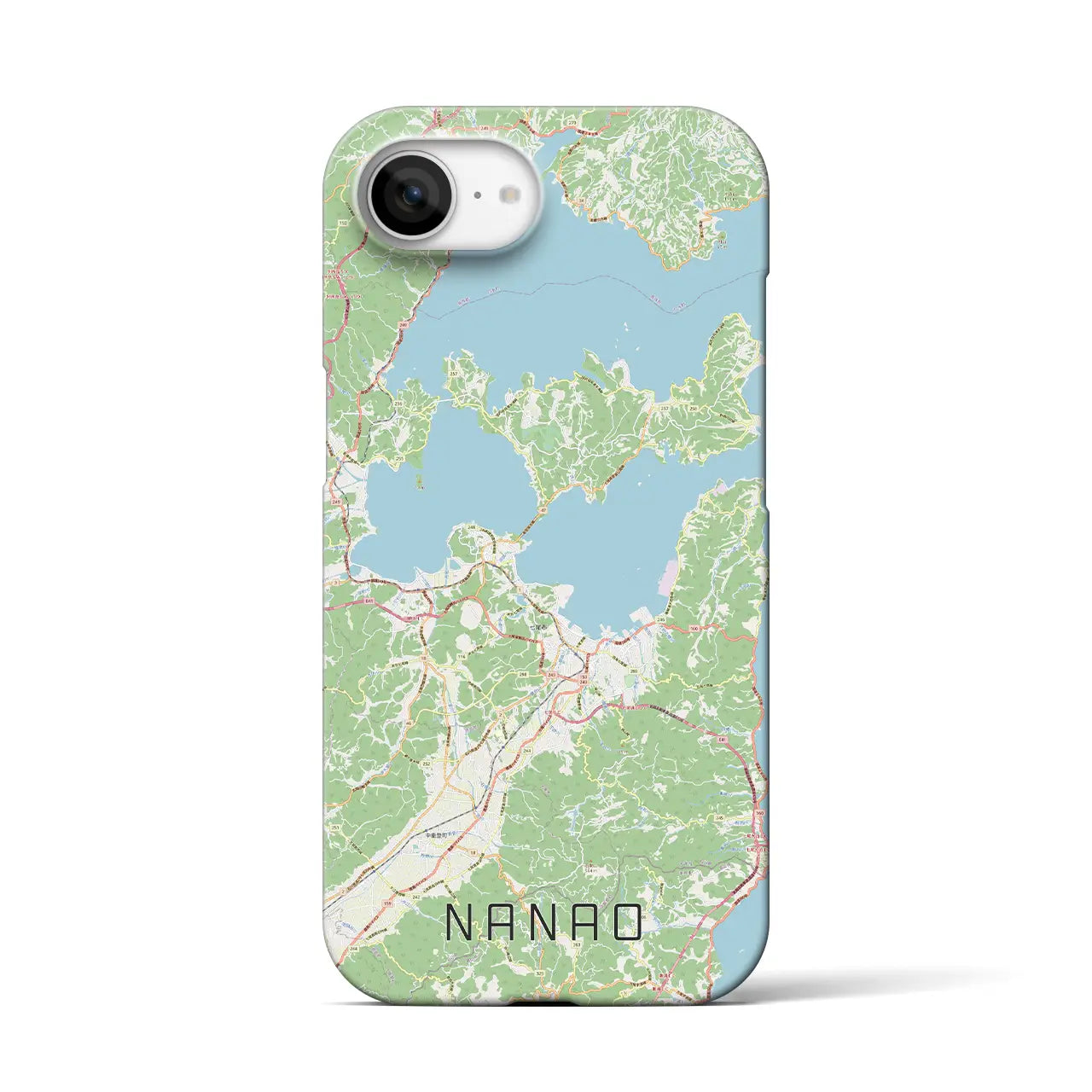 【七尾(石川県)】地図柄iPhoneケース(バックカバータイプ)