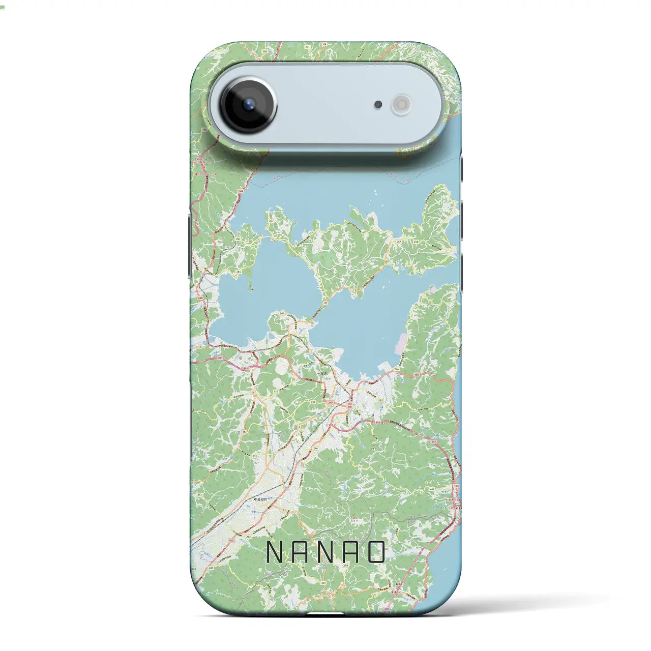 【七尾(石川県)】地図柄iPhoneケース(バックカバータイプ)ナチュラル・iPhone 17 Pro Max 用