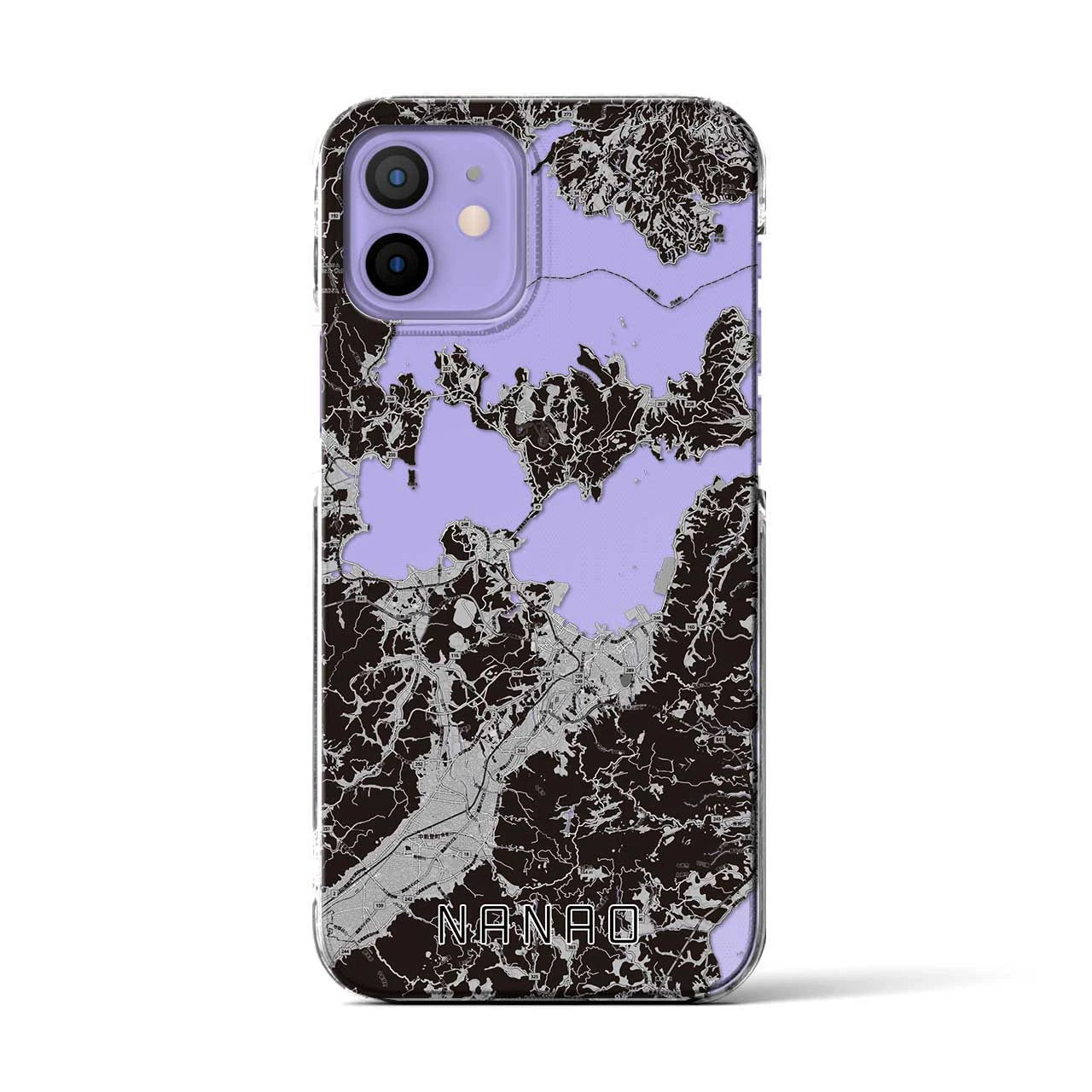 【七尾(石川県)】地図柄iPhoneケース(クリアタイプ)