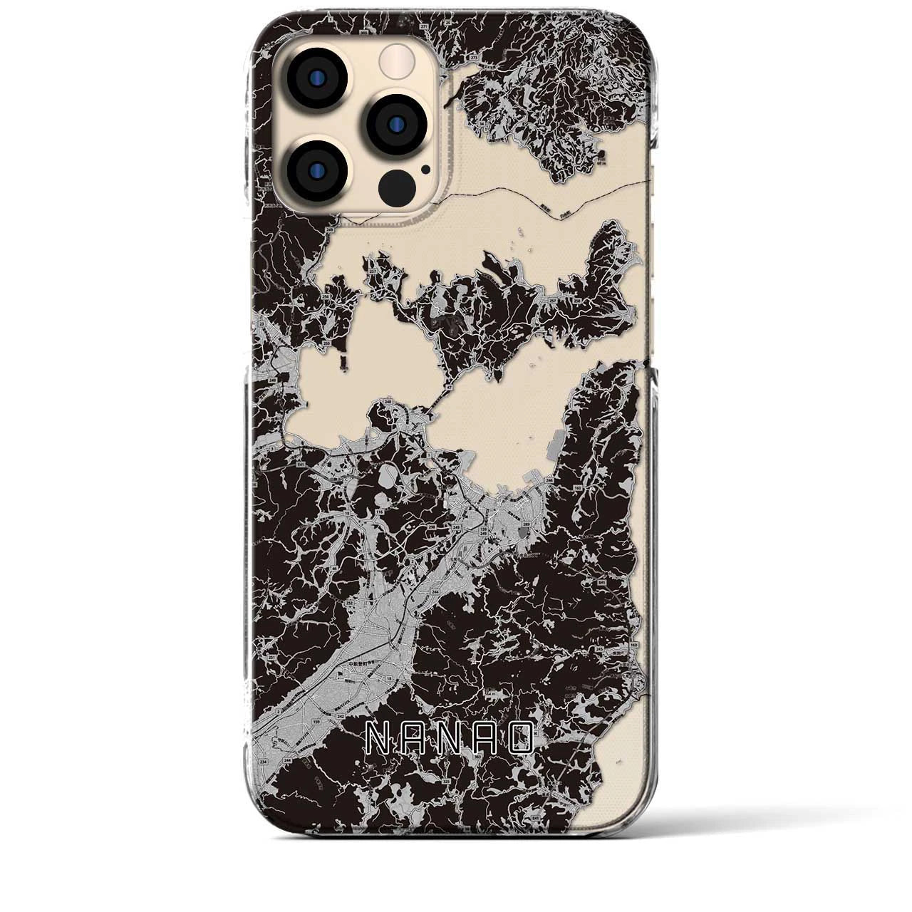 【七尾(石川県)】地図柄iPhoneケース(クリアタイプ)