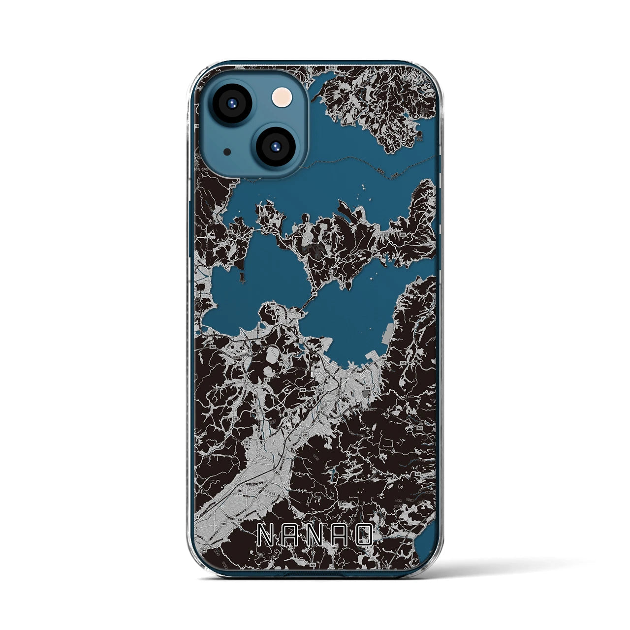 【七尾(石川県)】地図柄iPhoneケース(クリアタイプ)