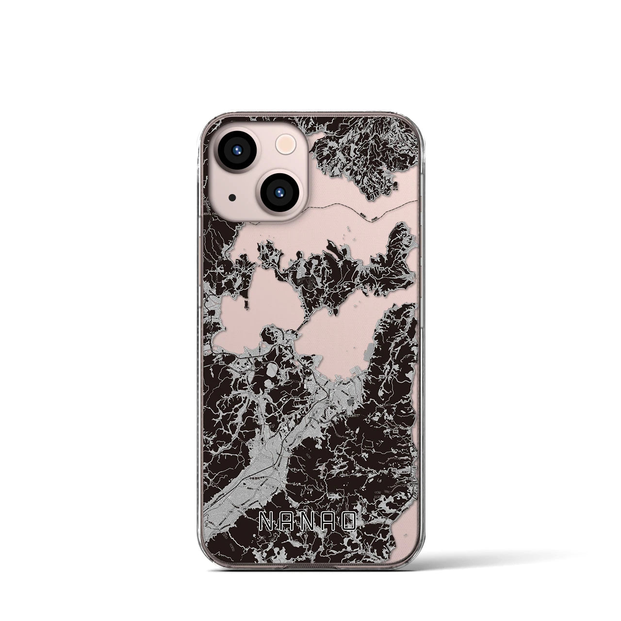 【七尾(石川県)】地図柄iPhoneケース(クリアタイプ)