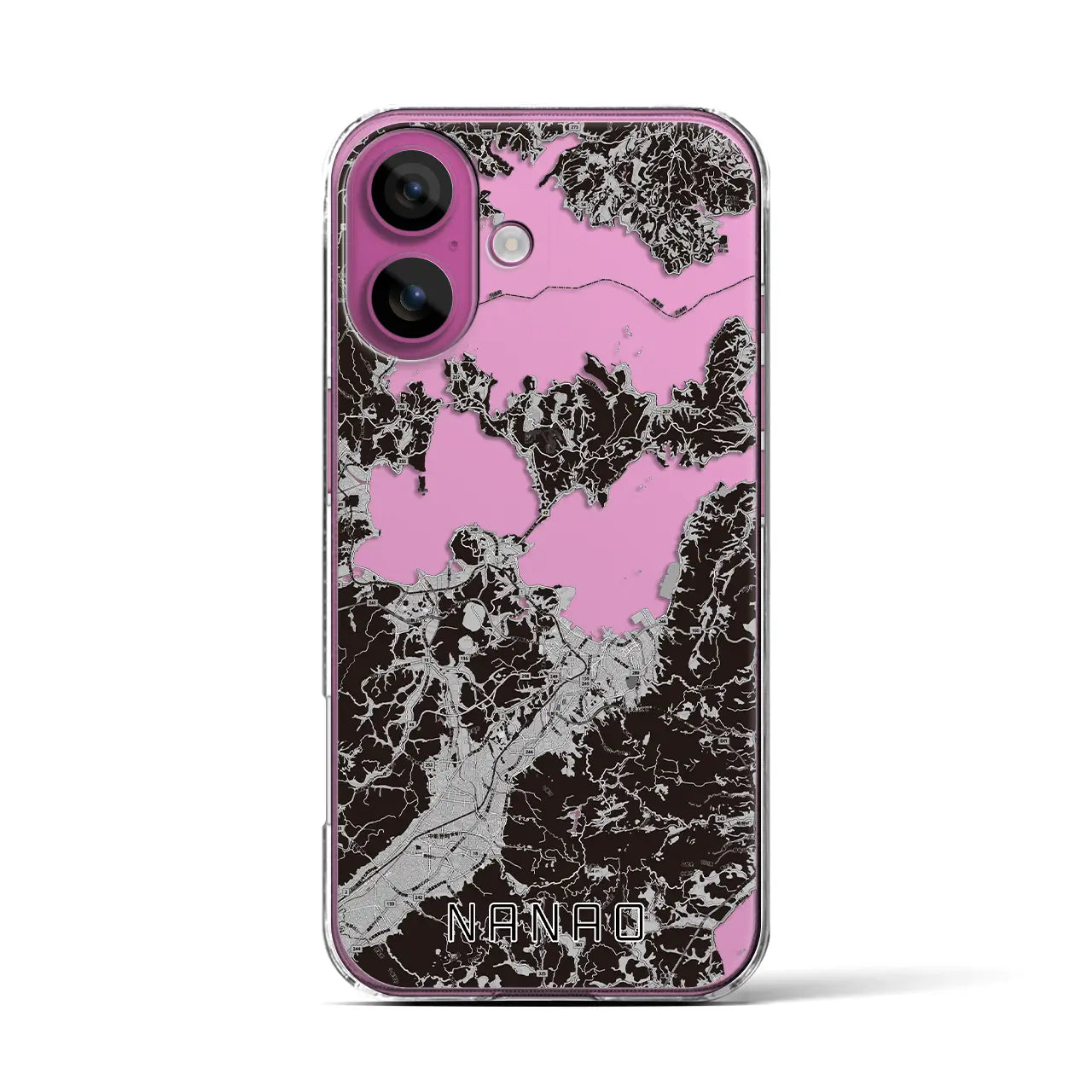 【七尾(石川県)】地図柄iPhoneケース(クリアタイプ)