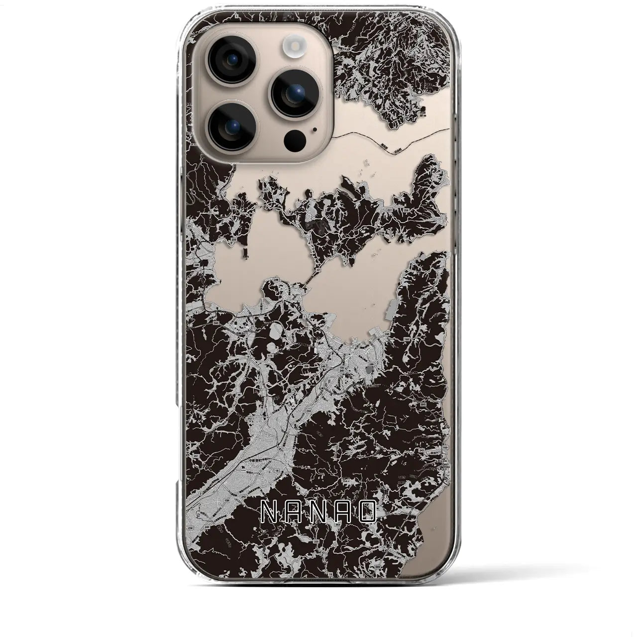 【七尾(石川県)】地図柄iPhoneケース(クリアタイプ)