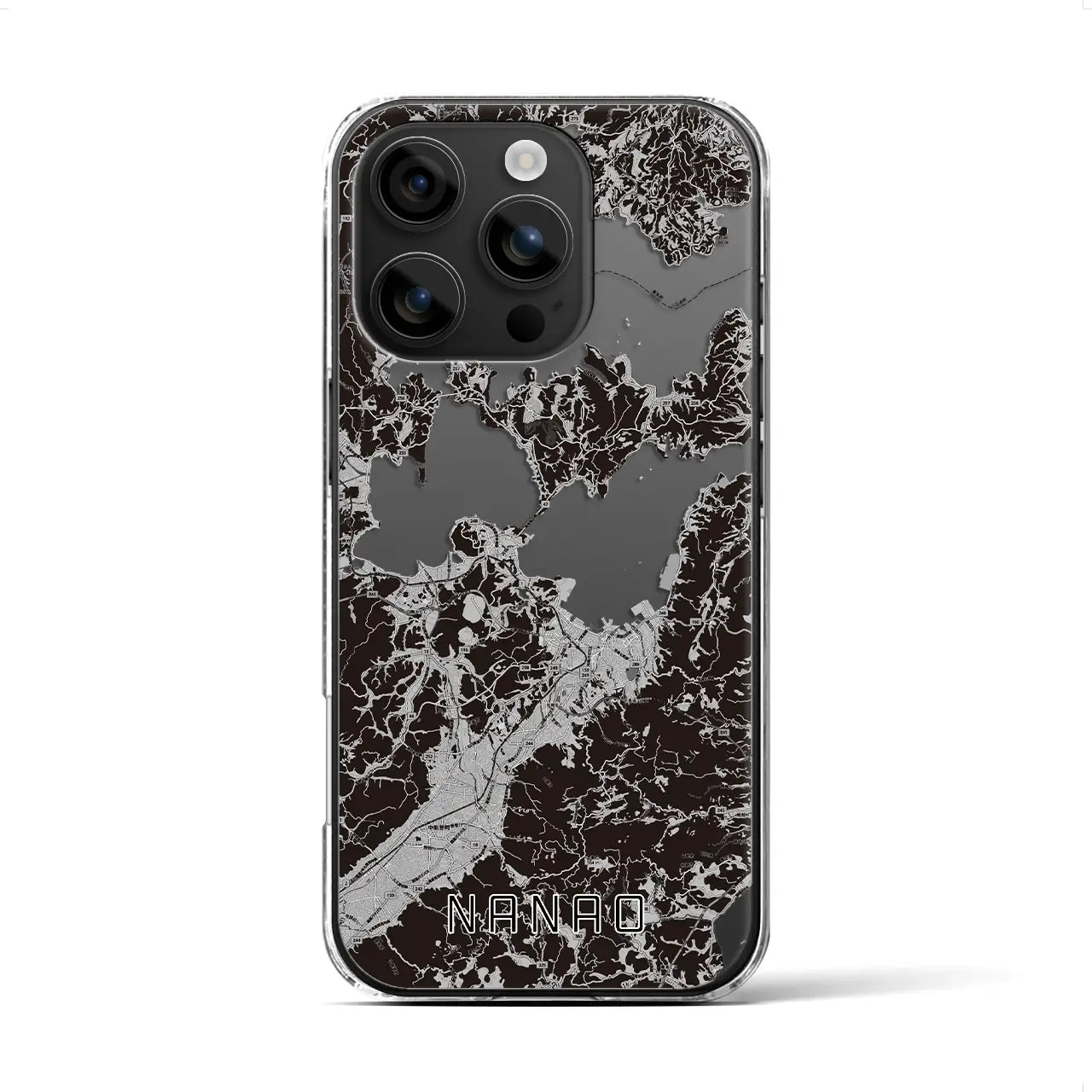 【七尾(石川県)】地図柄iPhoneケース(クリアタイプ)