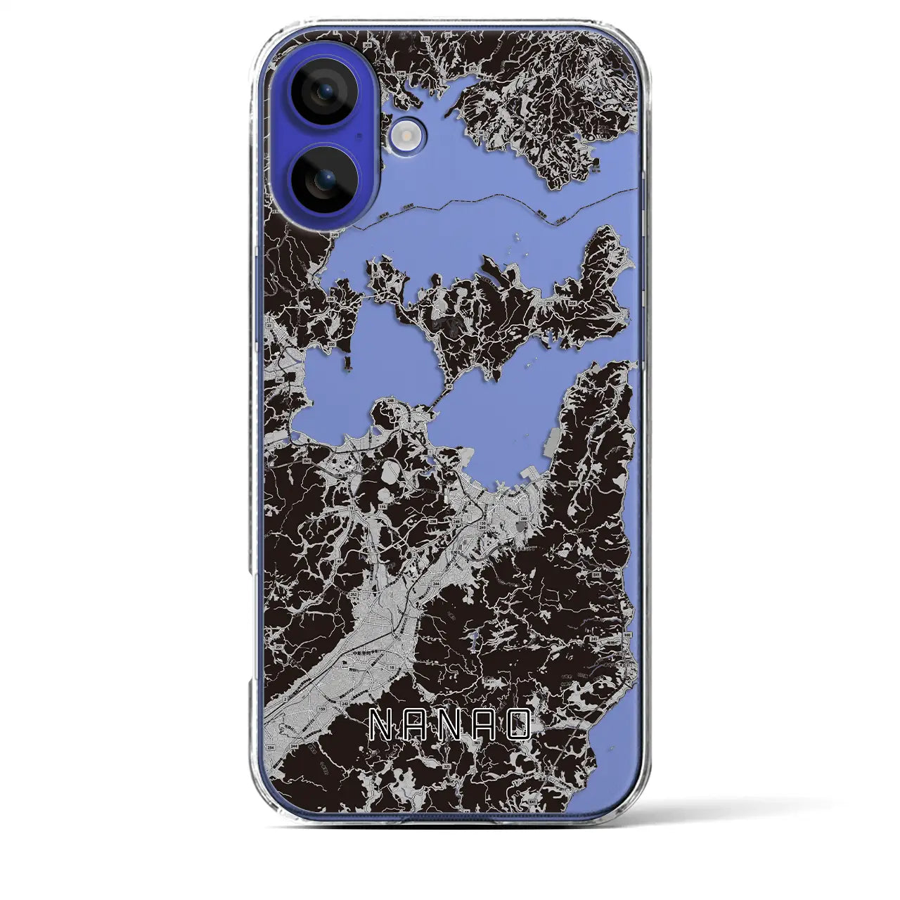 【七尾(石川県)】地図柄iPhoneケース(クリアタイプ)