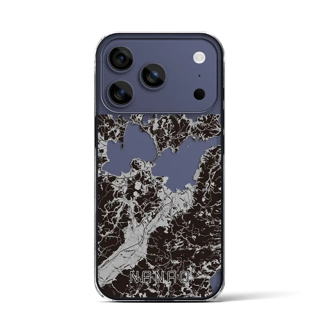 【七尾(石川県)】地図柄iPhoneケース(クリアタイプ)