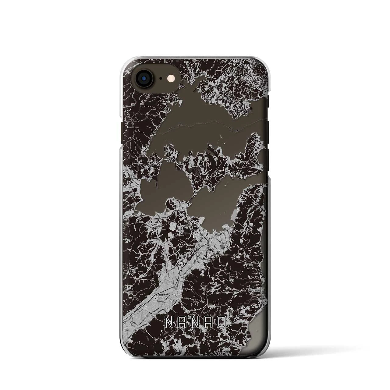 【七尾(石川県)】地図柄iPhoneケース(クリアタイプ)