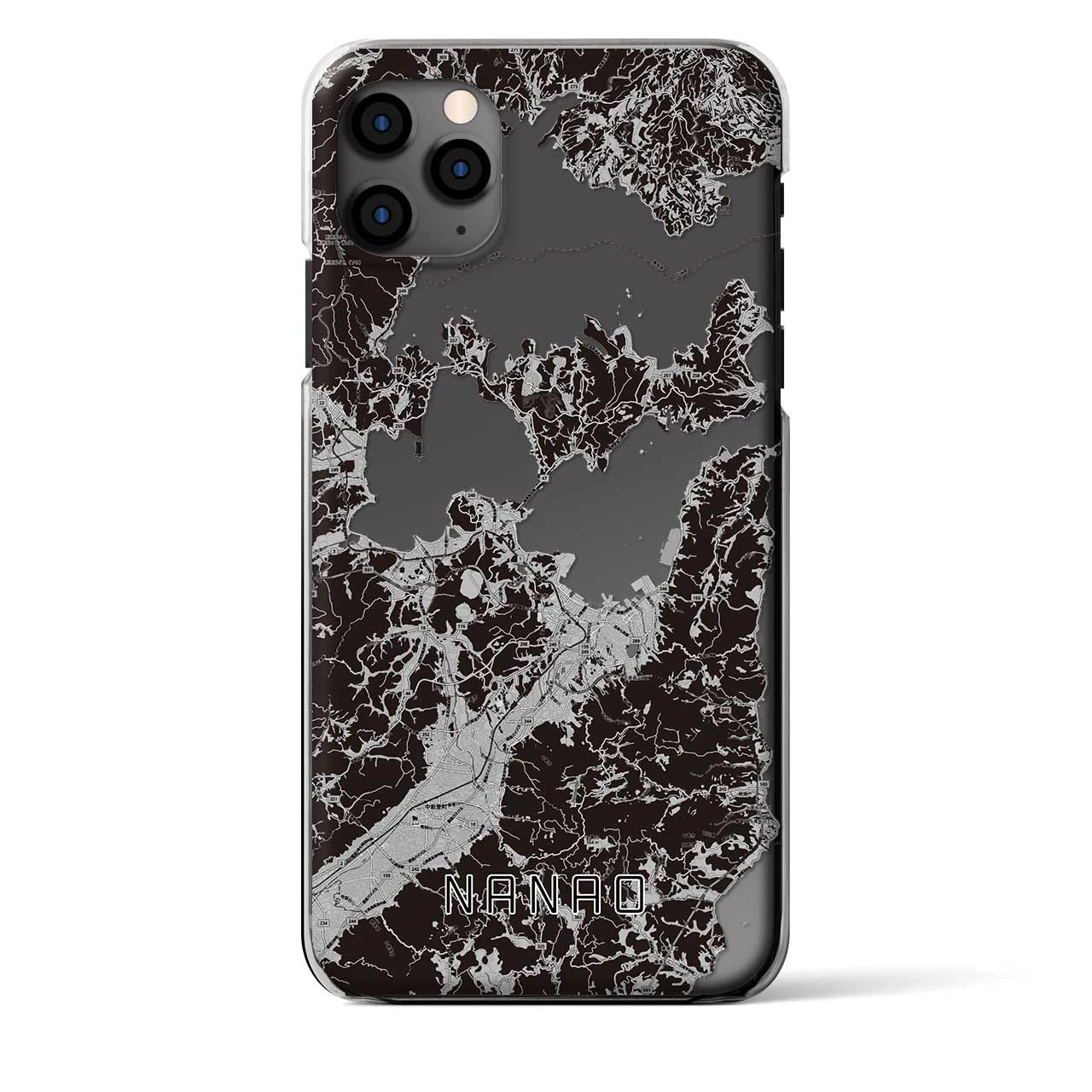 【七尾(石川県)】地図柄iPhoneケース(クリアタイプ)