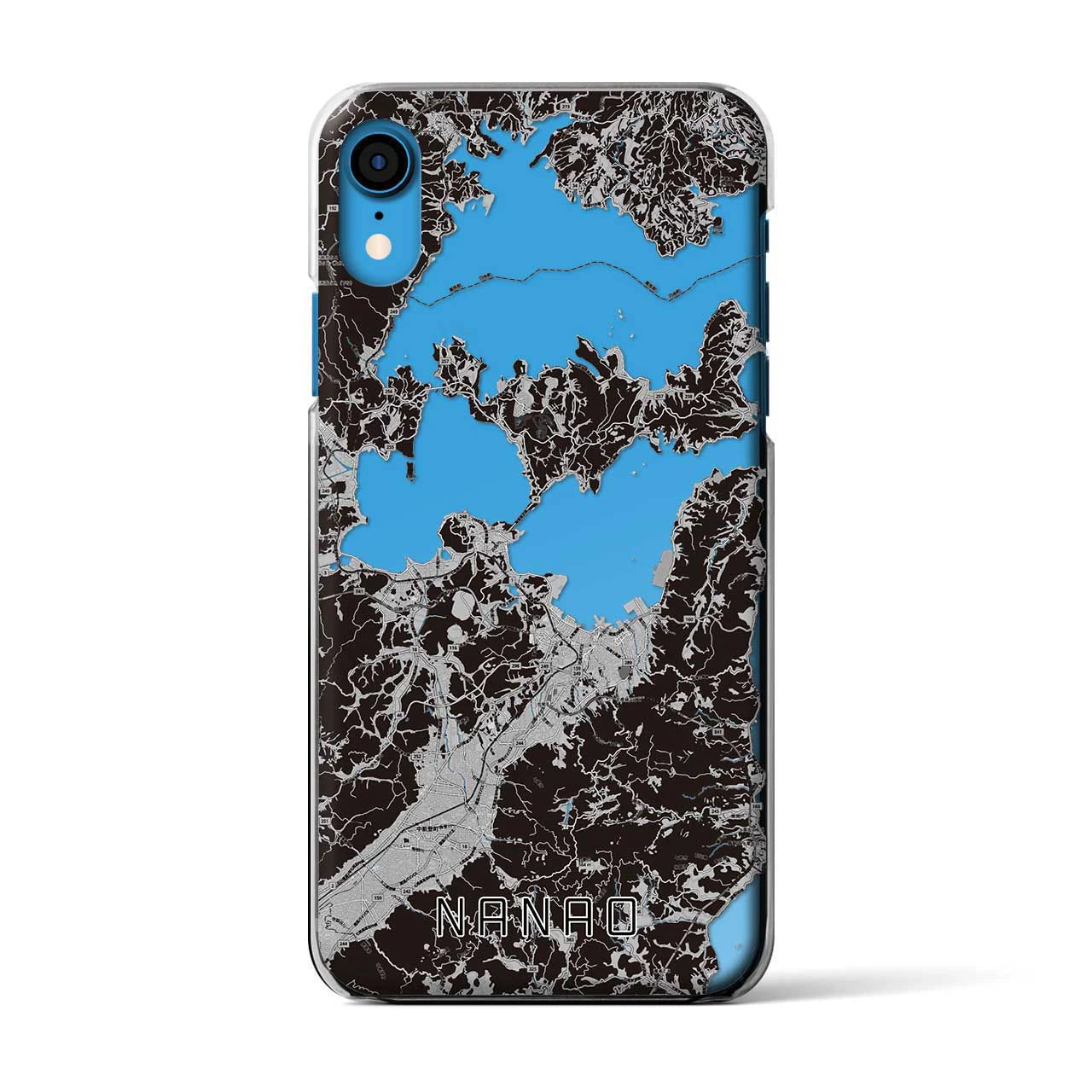 【七尾(石川県)】地図柄iPhoneケース(クリアタイプ)