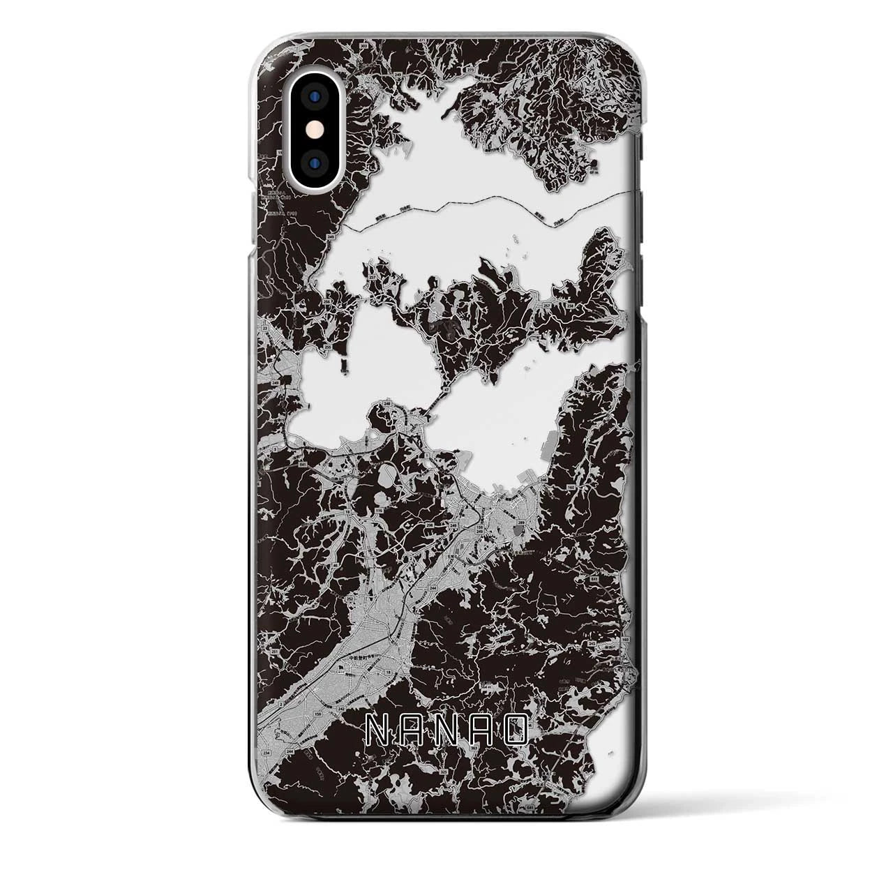 【七尾(石川県)】地図柄iPhoneケース(クリアタイプ)