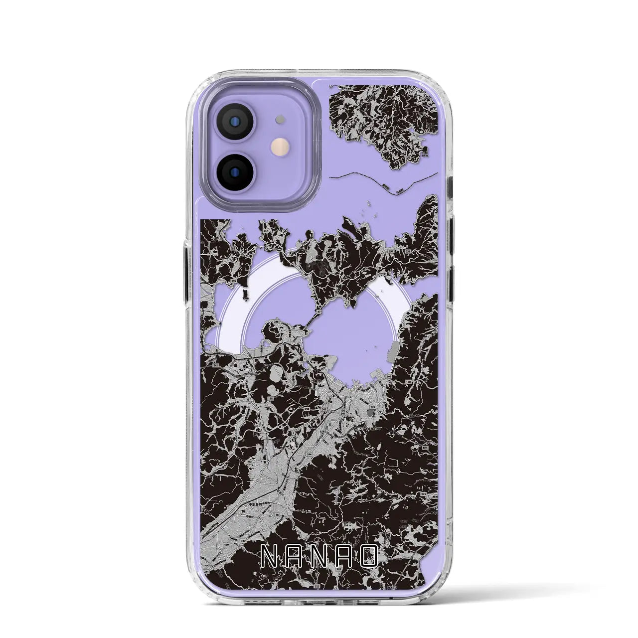 【七尾(石川県)】地図柄iPhoneケース(MagSafeタイプ)