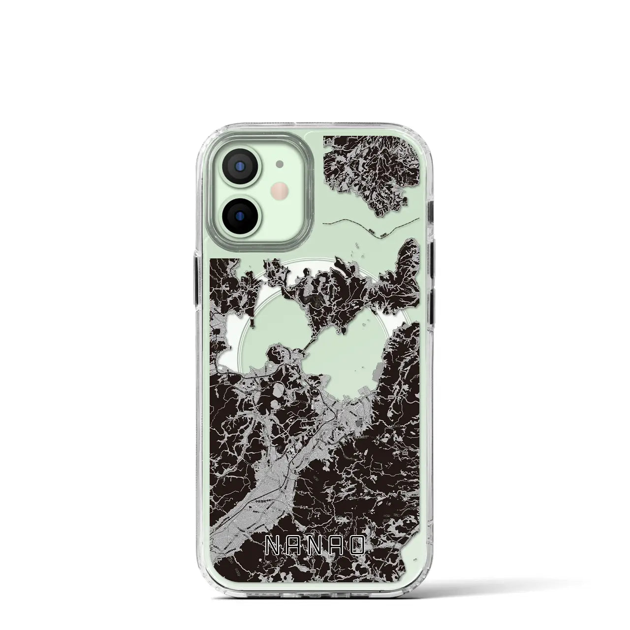 【七尾(石川県)】地図柄iPhoneケース(MagSafeタイプ)
